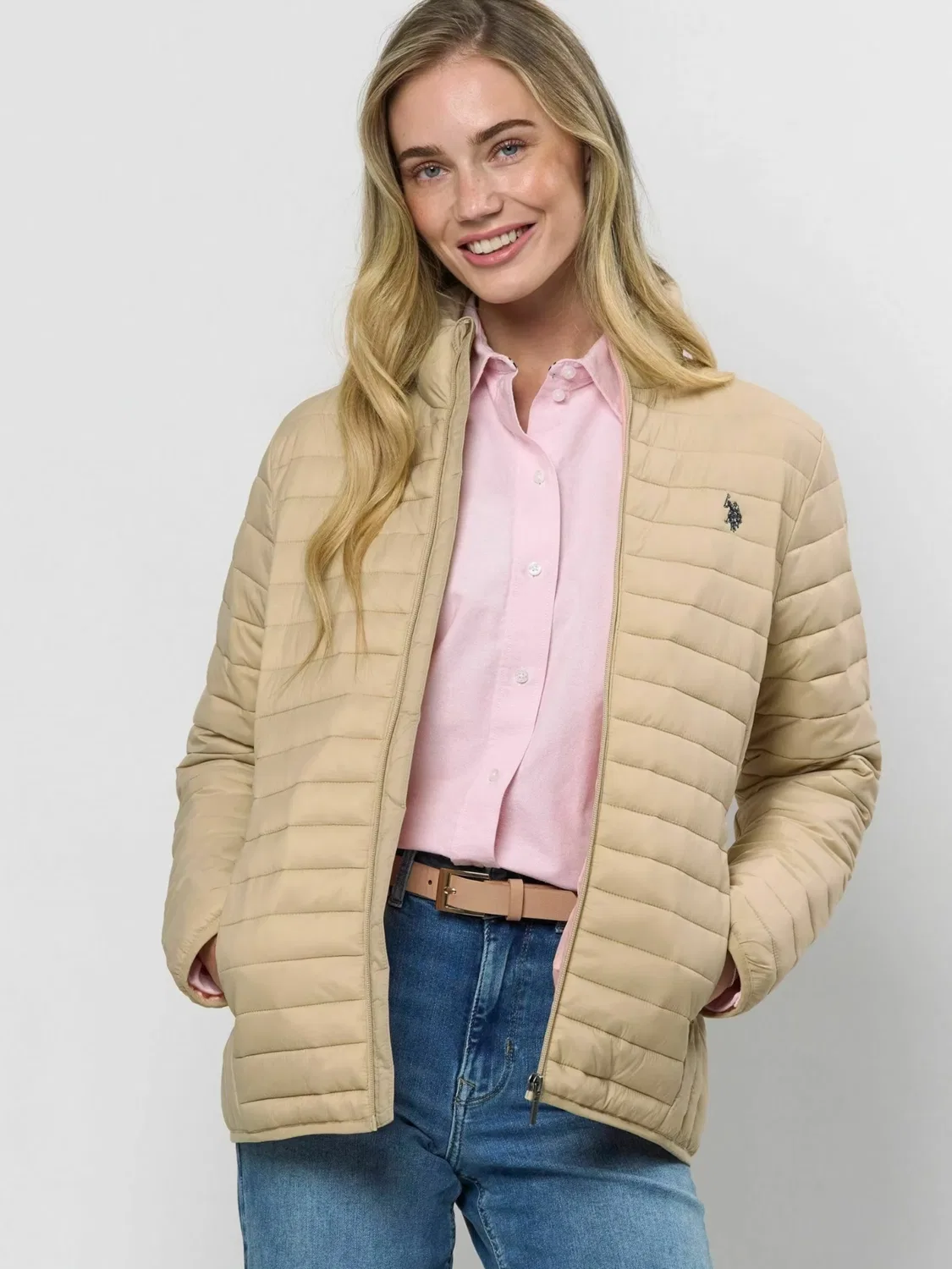Куртка межсезонья 'UWJoy' U.S. Polo Assn., White — фото 3