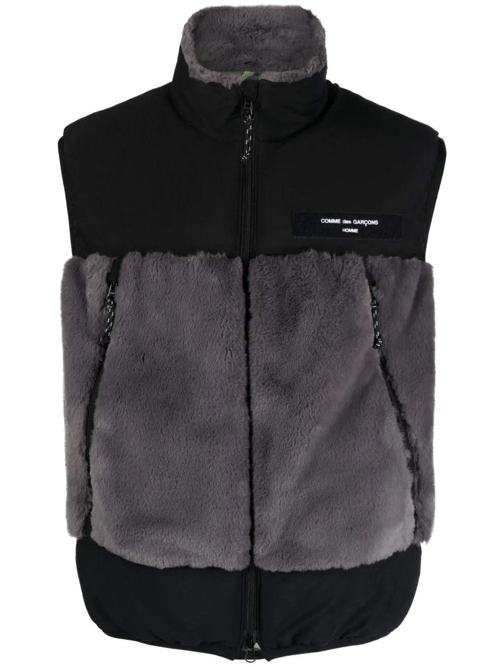 

Жилет Sherpa с нашивкой-логотипом Comme des Garçons Homme, серый
