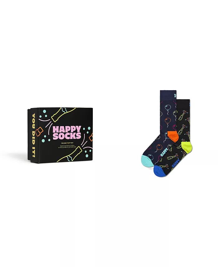 

Подарочный набор из 2 носков You Did It Happy Socks, черный