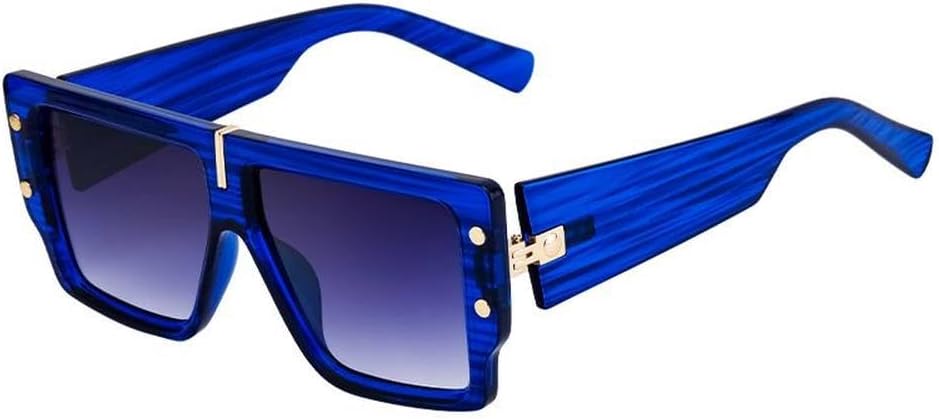 

Большие солнцезащитные очки в стиле стимпанк для женщин и мужчин, роскошные винтажные солнцезащитные очки в крупной оправе для женщин, модные очки в стиле панк, SUN1591 Generic, C4blue