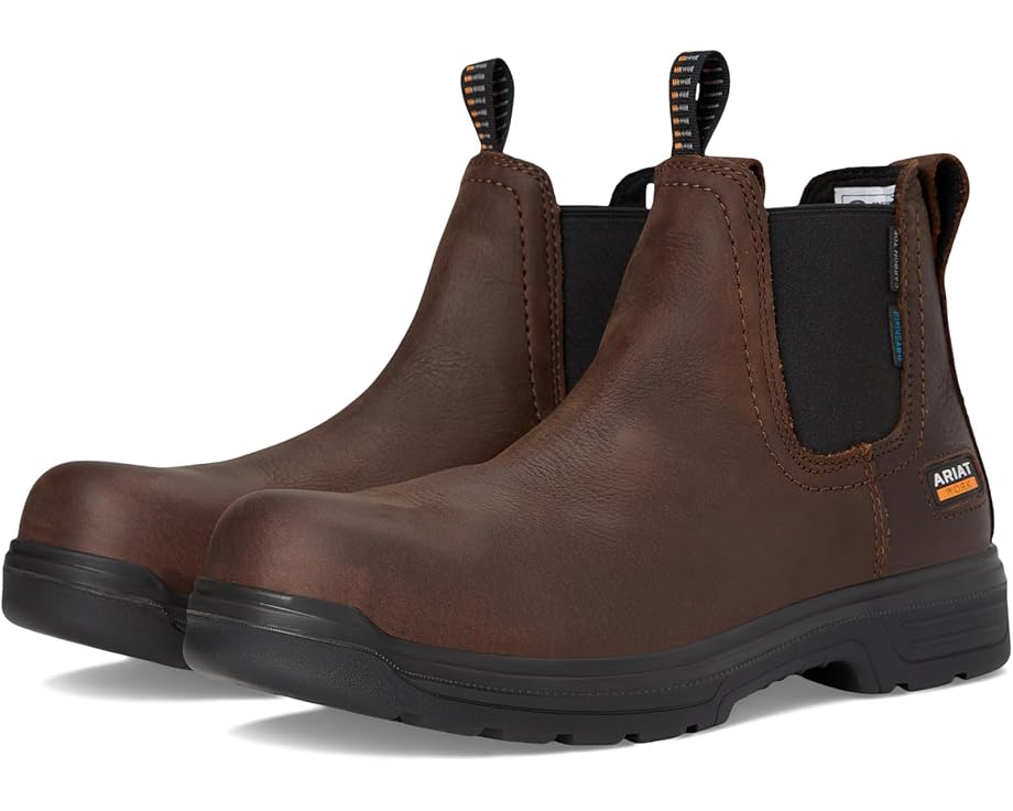 

Ботинки Ariat Turbo Chelsea CSA Waterproof Carbon Toe Work Boots, цвет Rich Brown