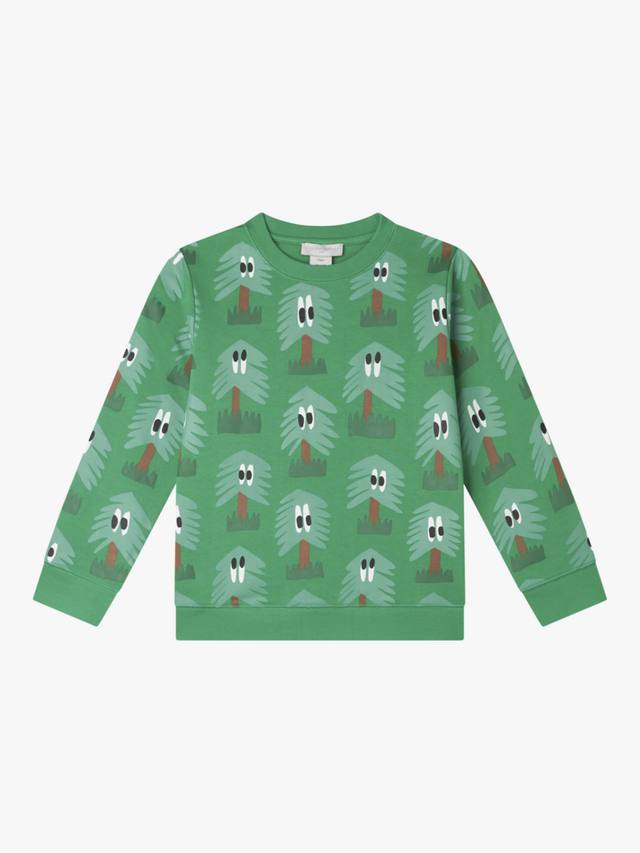 

Детский свитшот из хлопкового флиса с принтом дерева Stella McCartney Kids