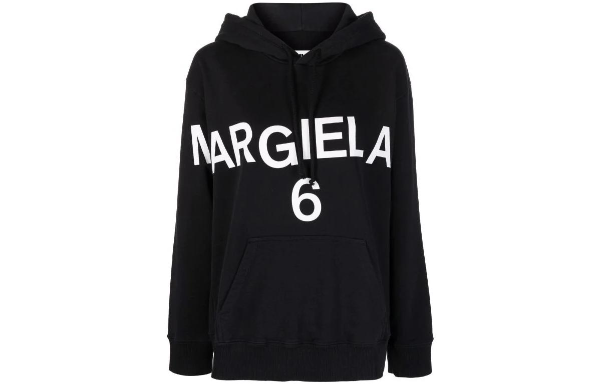 Футболка худи женская черная SS22 MM6 Maison Margiela — фото 2