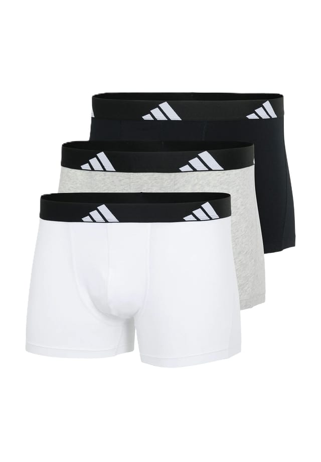 

Короткие хлопковые брюки Active Flex упаковка 3 шт. Adidas, цвет 917 assorted