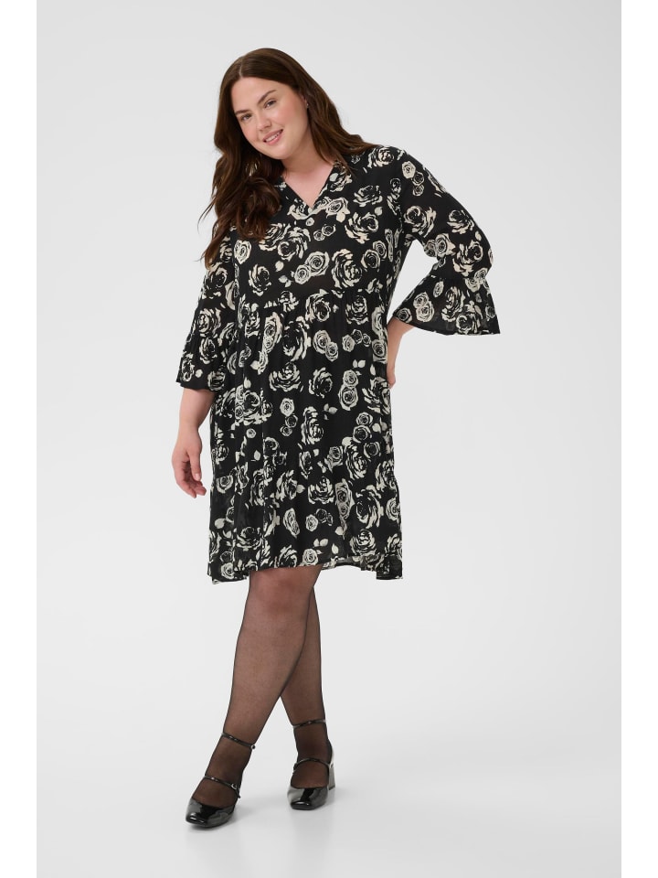 

Платье KCedina, стандартного кроя, черного, белого и розового цветов KAFFE curve