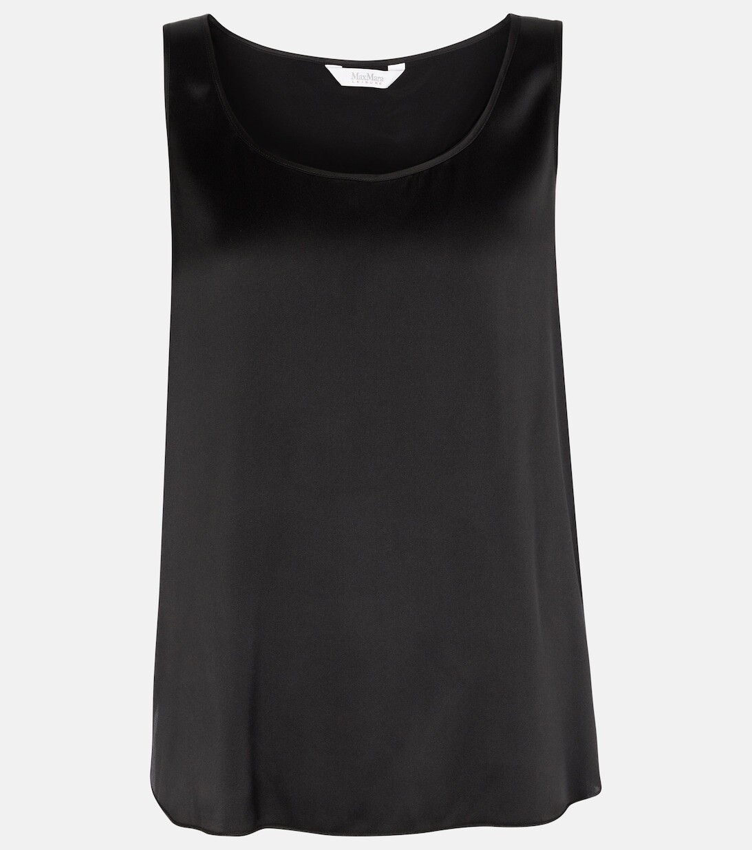 

Майка Leisure Pan из эластичного шелка MAX MARA, черный