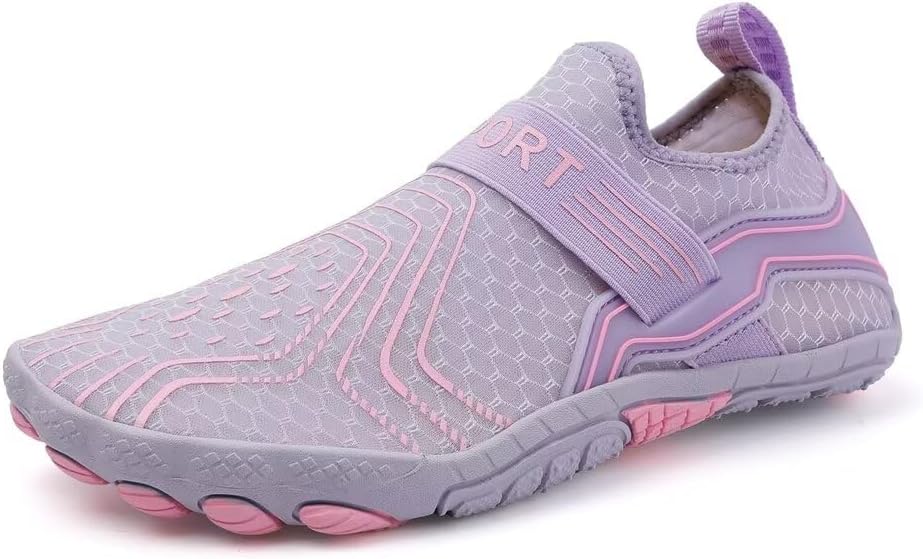 

TerraTouch - Беговые кроссовки с широкой носочной частью - Здоровые и нескользящие босоножки (унисекс) Swzec, пурпурный