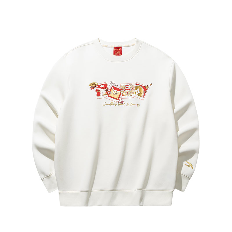 

ANTA Свитшот мужской цвета слоновой кости Ivory White