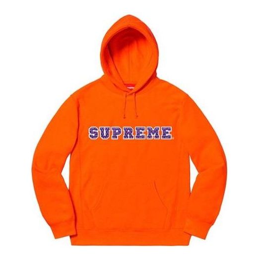 

Толстовка fw19 week 1 the most hooded sweatshirt logo 'orange' Supreme, оранжевый