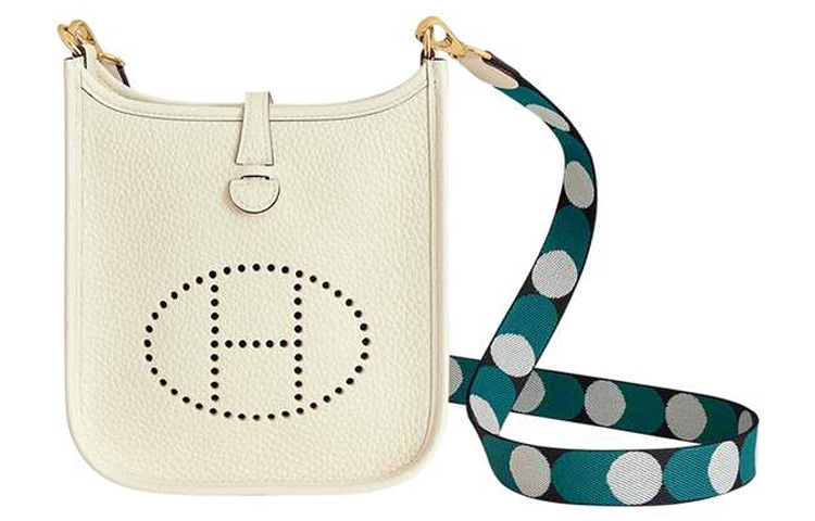 

Сумка через плечо Evelyne из кожи коровы HERMES