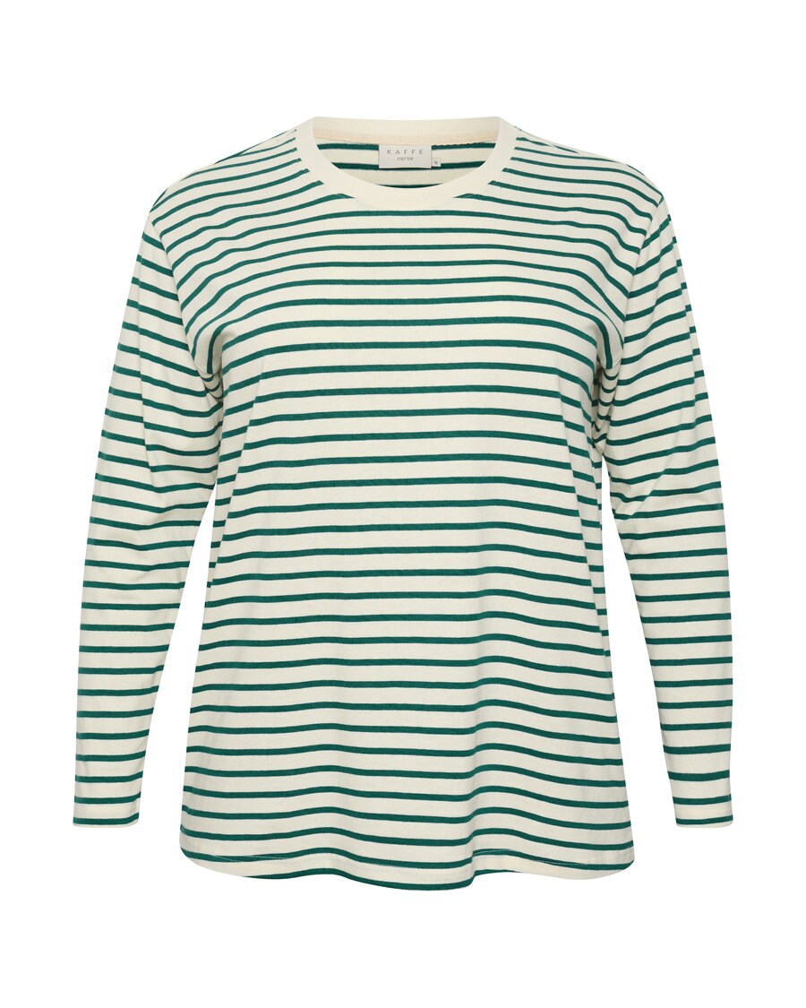 

Рубашка KAFFE CURVE winni, цвет Green/White