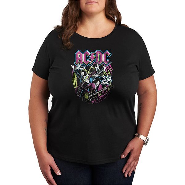 

Футболка с принтом AC/DC Live US Tour, plus size Licensed Character, Black, Черный, Футболка с принтом AC/DC Live US Tour, plus size Licensed Character, Black
