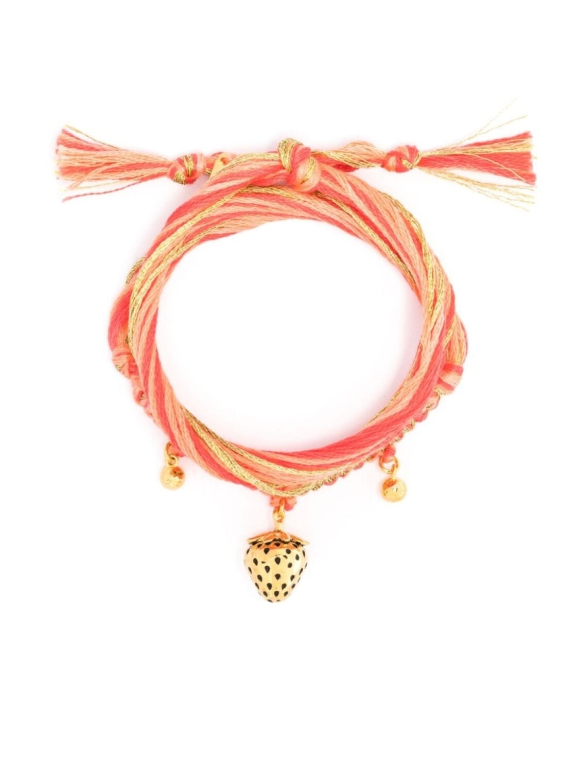 

Браслет Honolulu в технике макраме Aurelie Bidermann, золотой