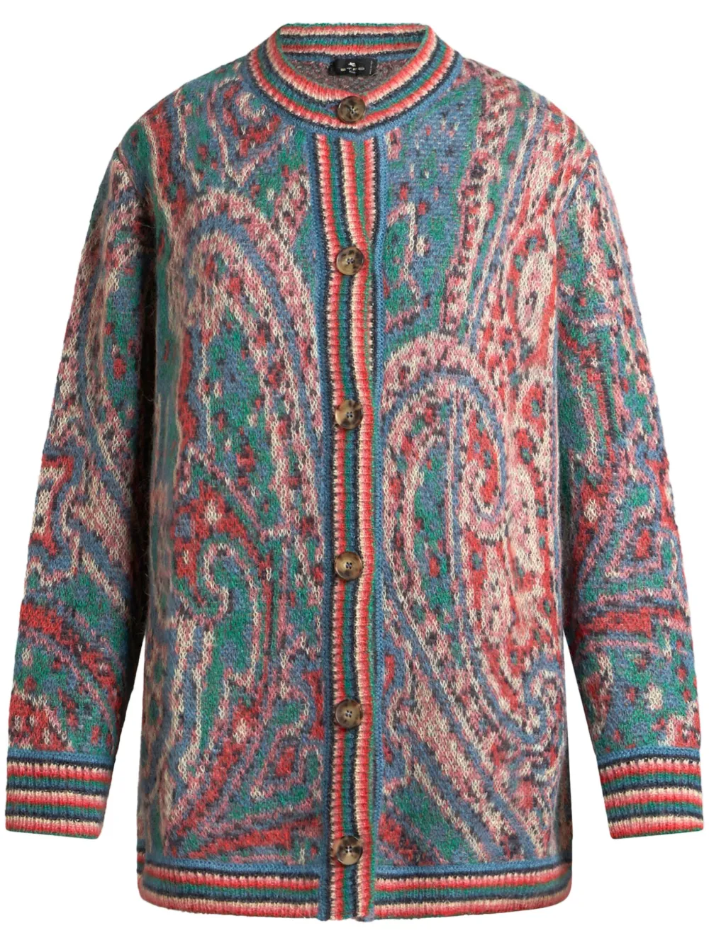 

Кардиган с узором пейсли Etro, синий