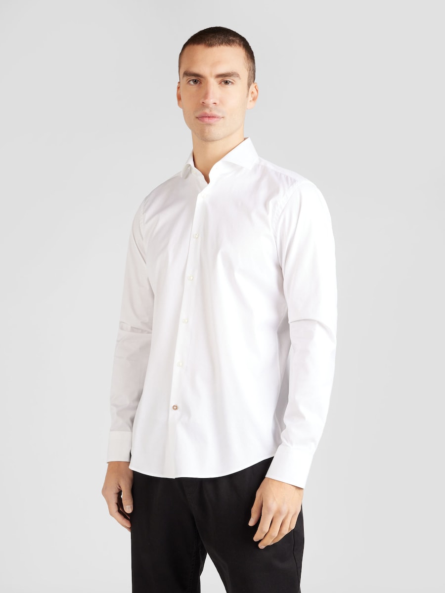 Рубашка делового покроя Regular Fit BOSS H-Joe, от белого — фото 2