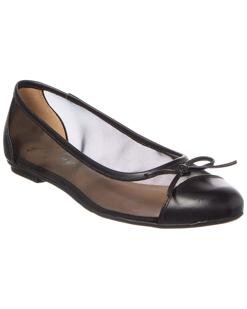 Туфли Cordelia Shimmer Mesh & Leather на плоской подошве на французской подошве French Sole, черный