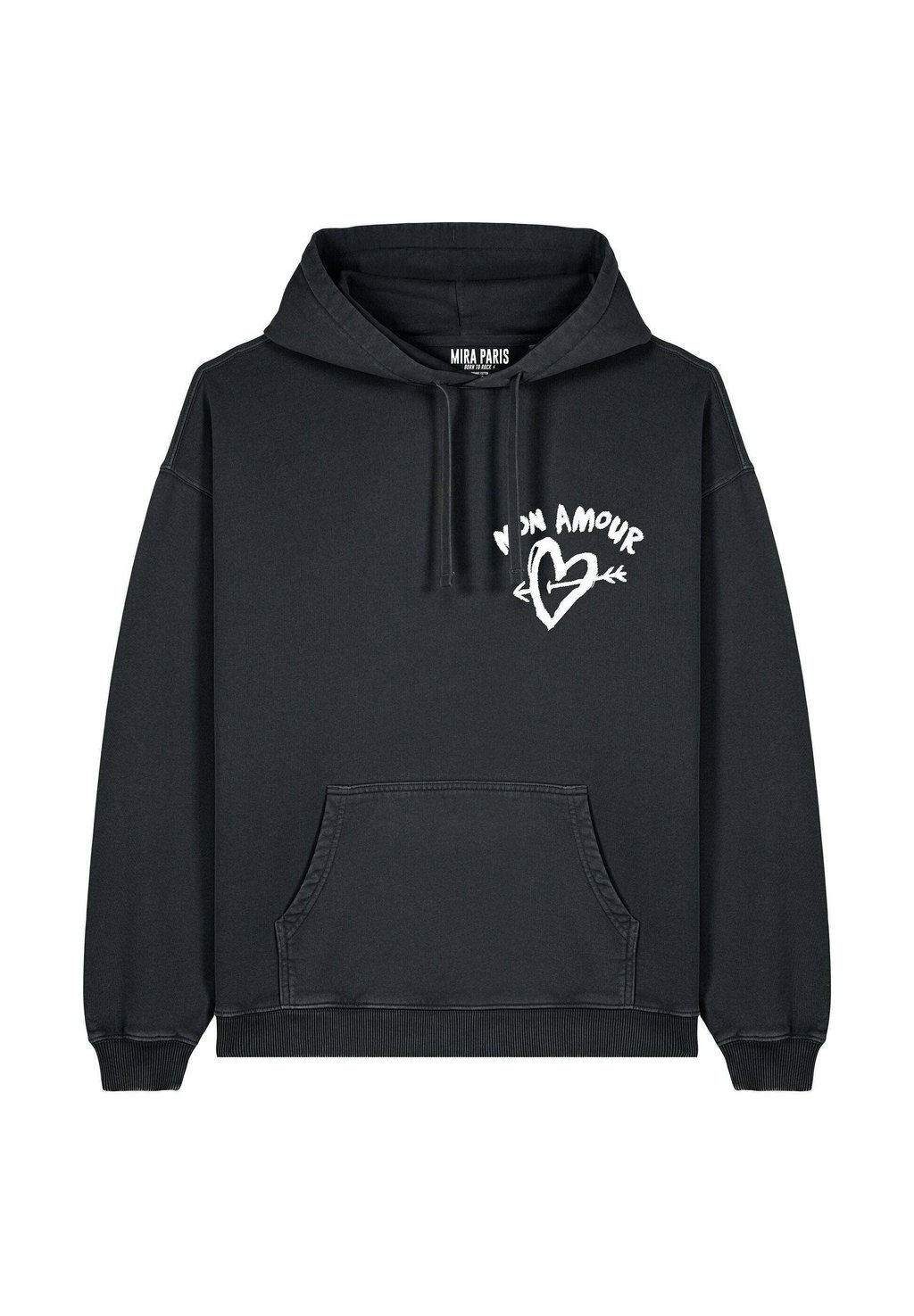 

Толстовка MON AMOUR EMBROIDERY VINTAGE - Hoodie Mira Paris, цвет Black Denim