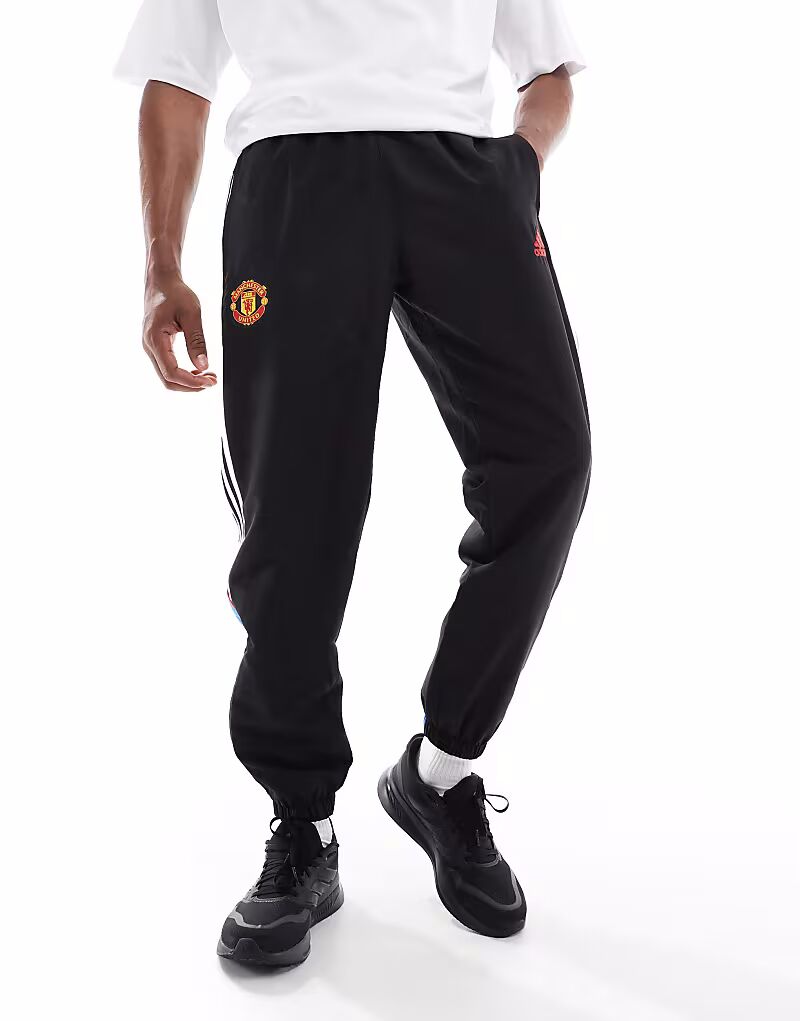 

Штаны Adidas Football Manchester United urban purist черного цвета Adidas Performance