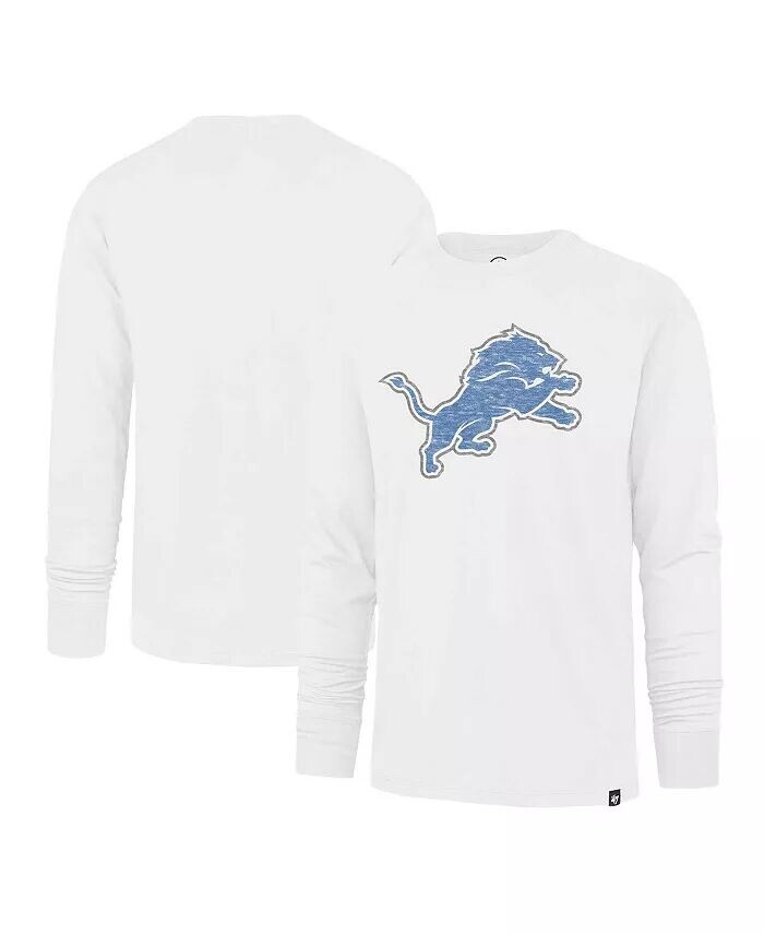 

Мужская белая потертая футболка Detroit Lions Premier Franklin с длинным рукавом '47 Brand