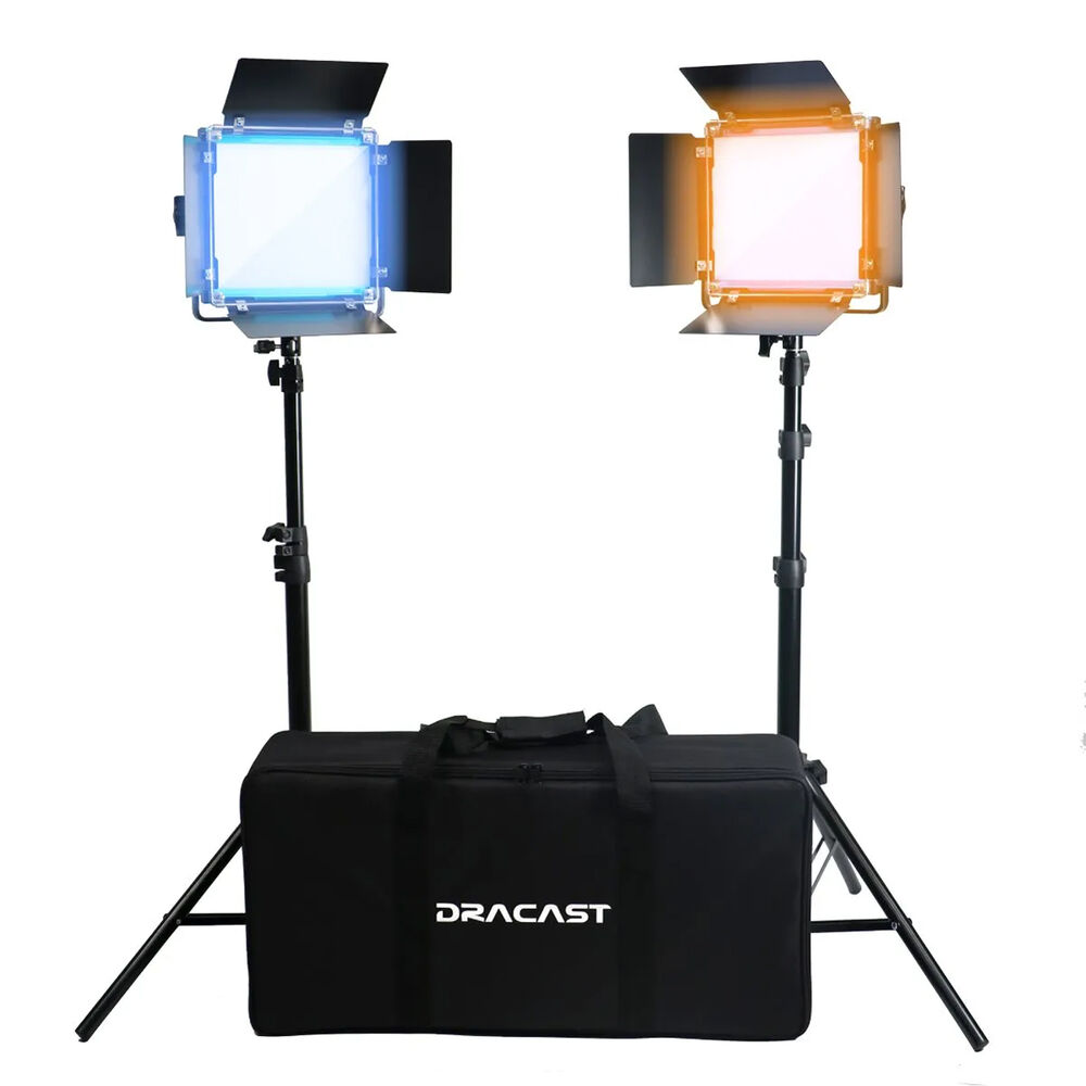 

Двухцветная светодиодная панель Dracast X Series LED500 (комплект для интервью с 2 лампами)