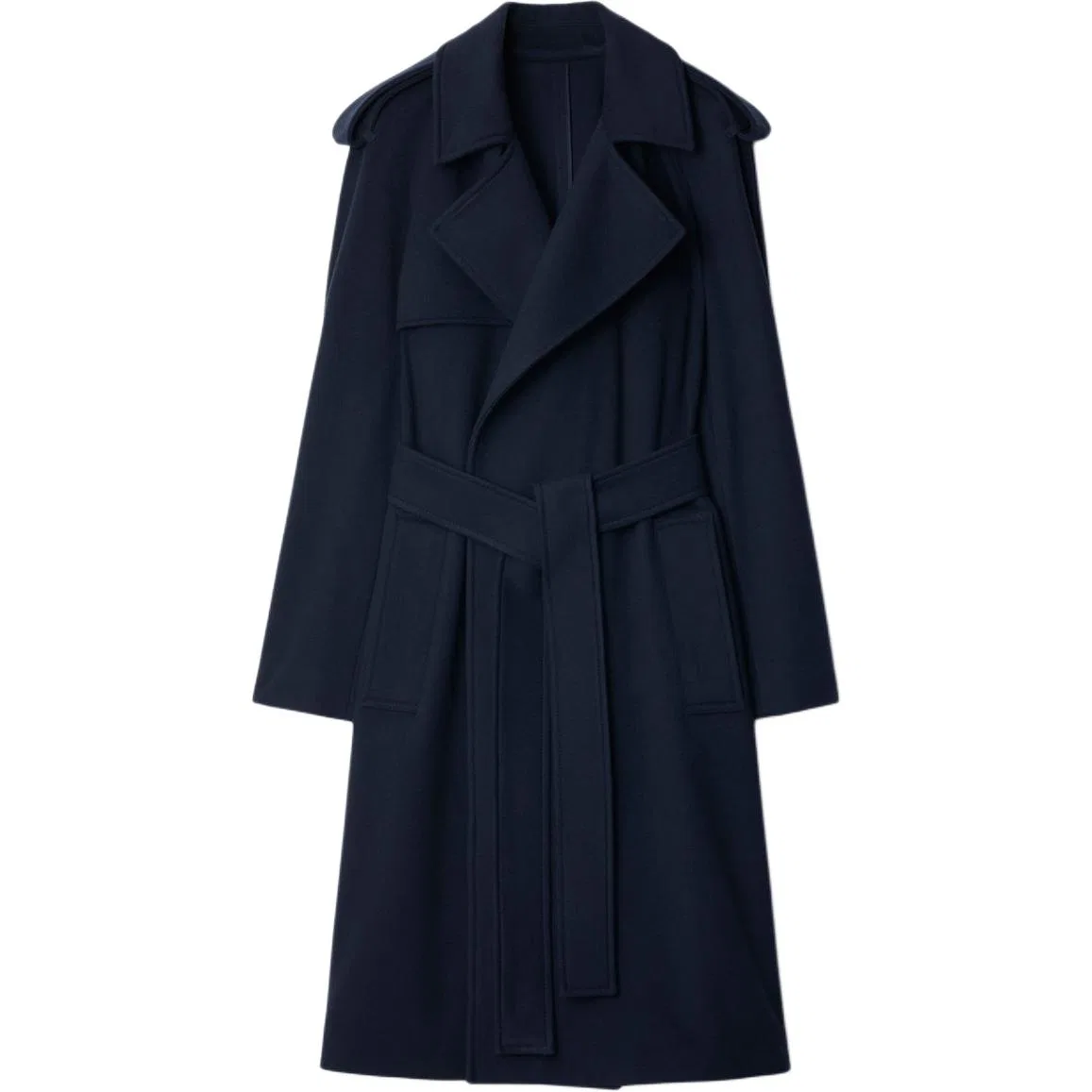 Пальто Burberry Marine Blue, женское, синий