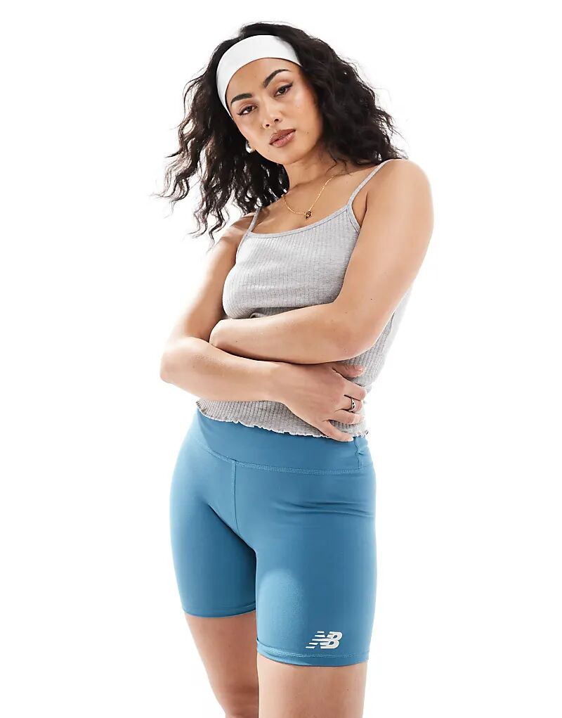 

Nb Harmony высокие шорты 6 дюймов синего цвета New Balance