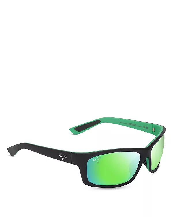 

Солнцезащитные очки Kanaio Coast прямоугольной формы, 61 мм Maui Jim, черный