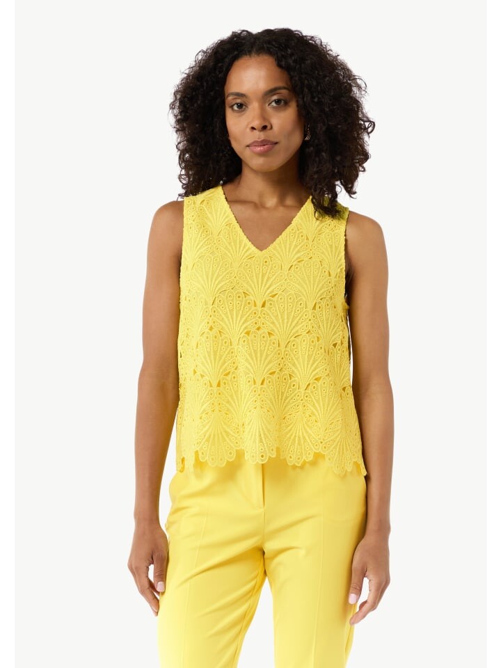 

Блуза comma Bluse ärmellos, желтый