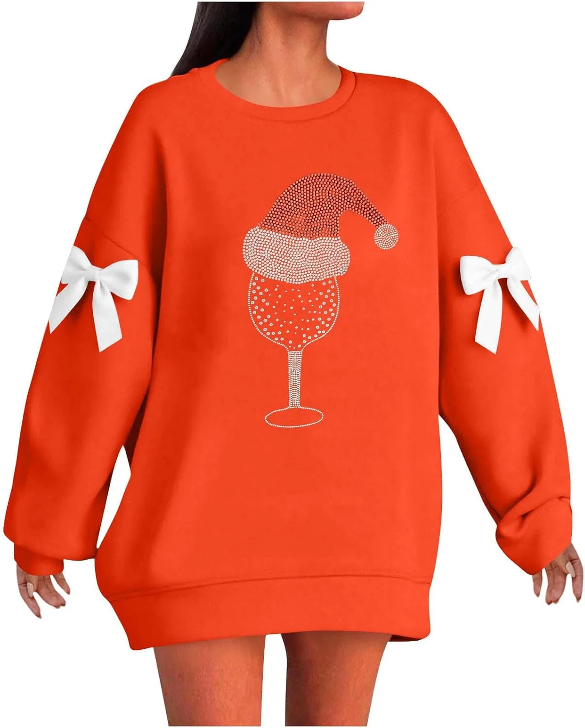 Женский свитшот с принтом Santa Claus, Generic, 2-saffron