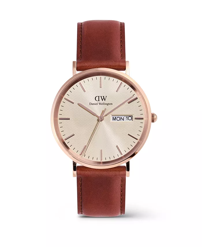 

Мужские аналоговые часы из натуральной коричневой кожи, 40 мм Daniel Wellington