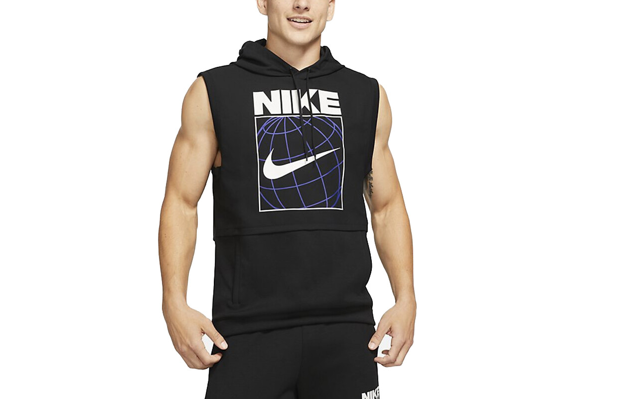 

Мужская майка Nike с капюшоном, черный
