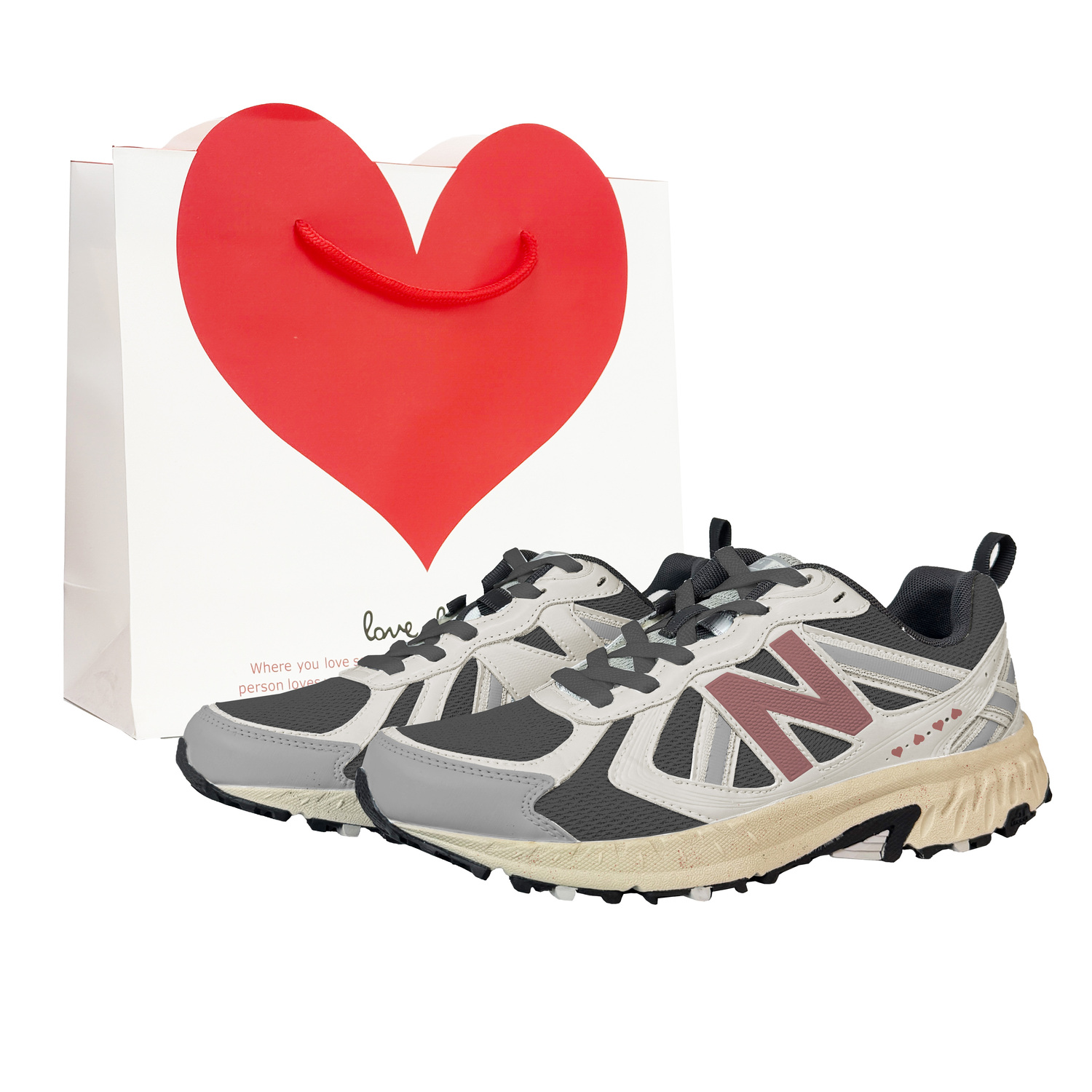 

New Balance Кроссовки для бега NB 410 V5 Abrasion Resistant Low top Unisex Gray Pink