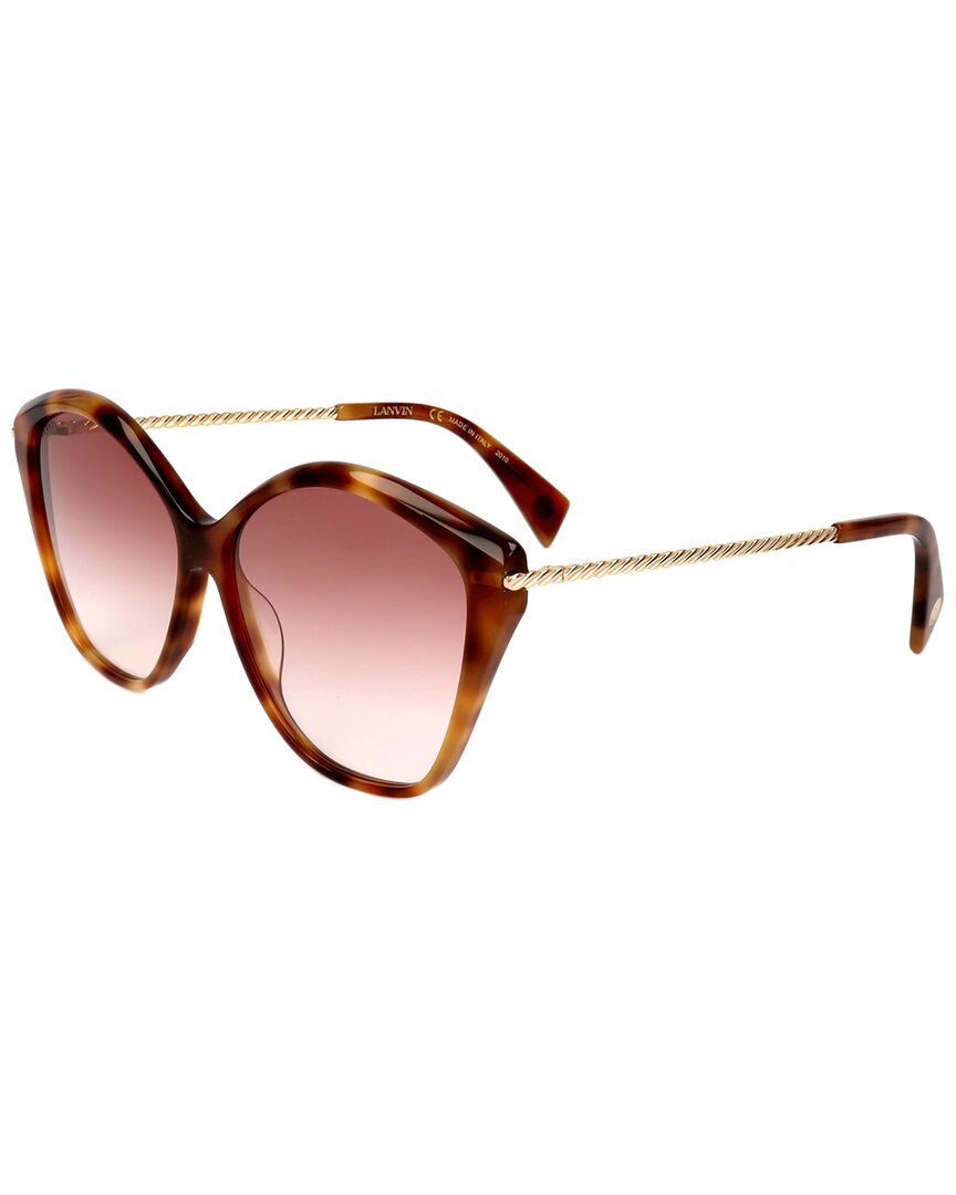 

LANVIN женские солнцезащитные очки LVN609S 59 мм, цвет light havana