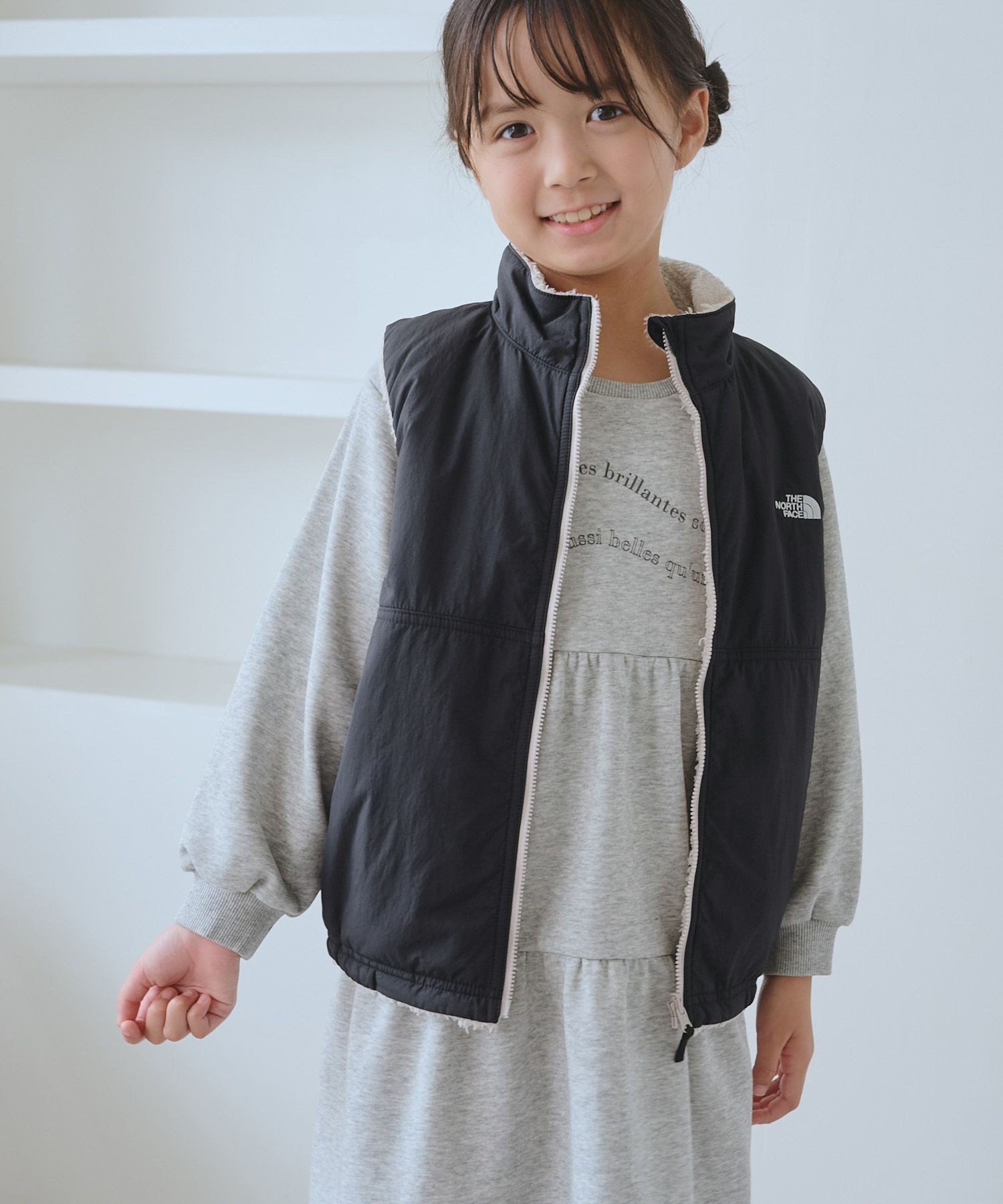 Двусторонний уютный жилет Rope' Picnic Kids, Black (01)