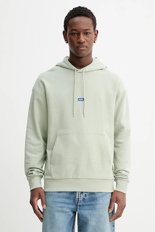 

Хлопковая толстовка HUGO Blue nalonso, зеленый