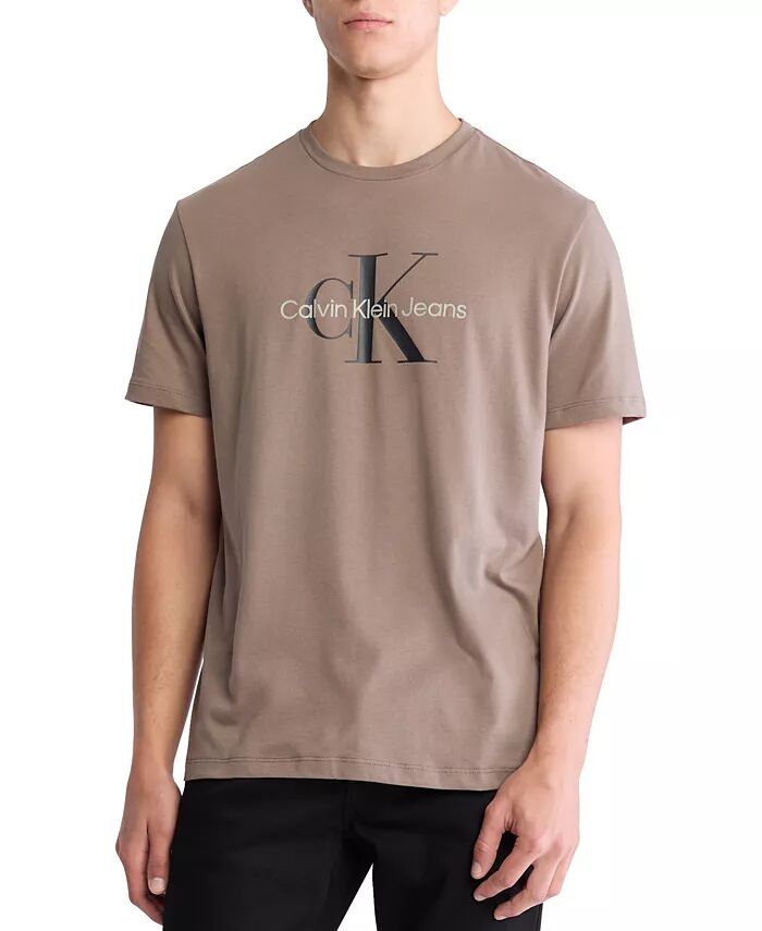 

Мужская футболка Clavin Klein Classic-Fit с графическим логотипом-монограммой Calvin Klein, серый