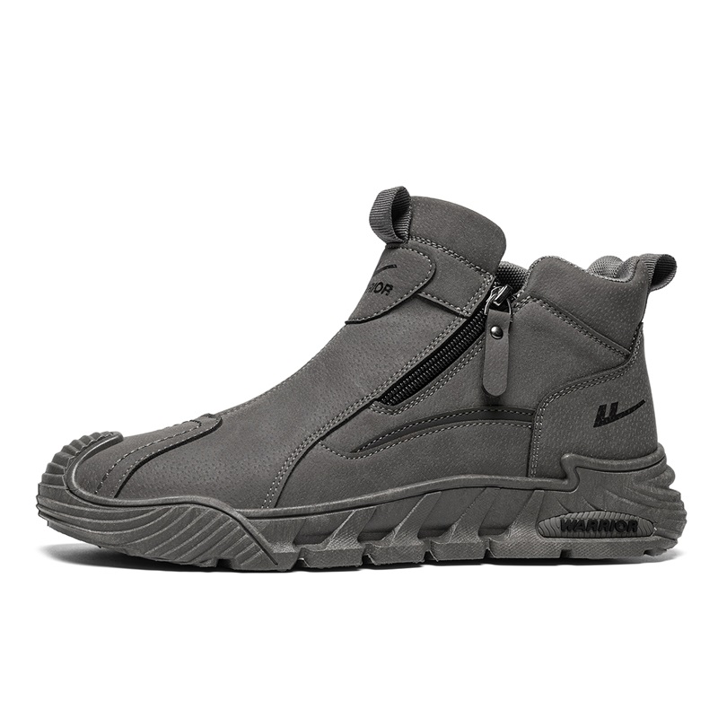 

WARRIOR Мужские высокие повседневные кроссовки Balance Height Increasing серого цвета с устойчивостью к истиранию