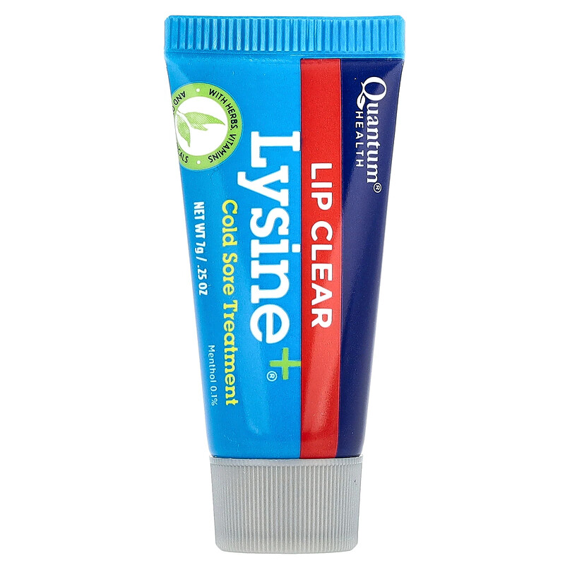 

Quantum Health, Lip Clear Lysine + , средство от герпеса, 7 г (0,25 унции)