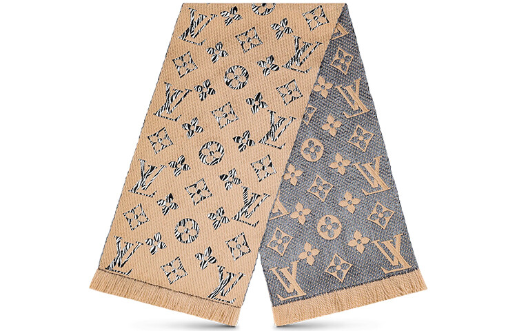

Женский шарф Louis Vuitton, бежевый/серый