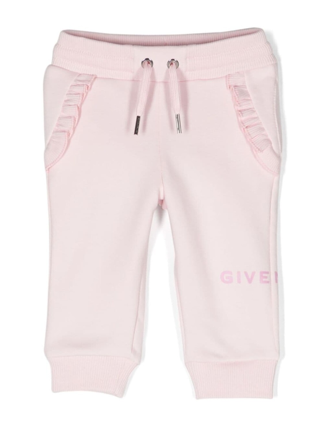 

Givenchy Kids спортивные брюки с оборками, розовый