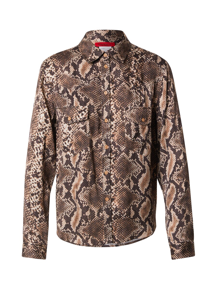 

Блузка MAX&Co. QUENTY, цвет Brown/Light brown