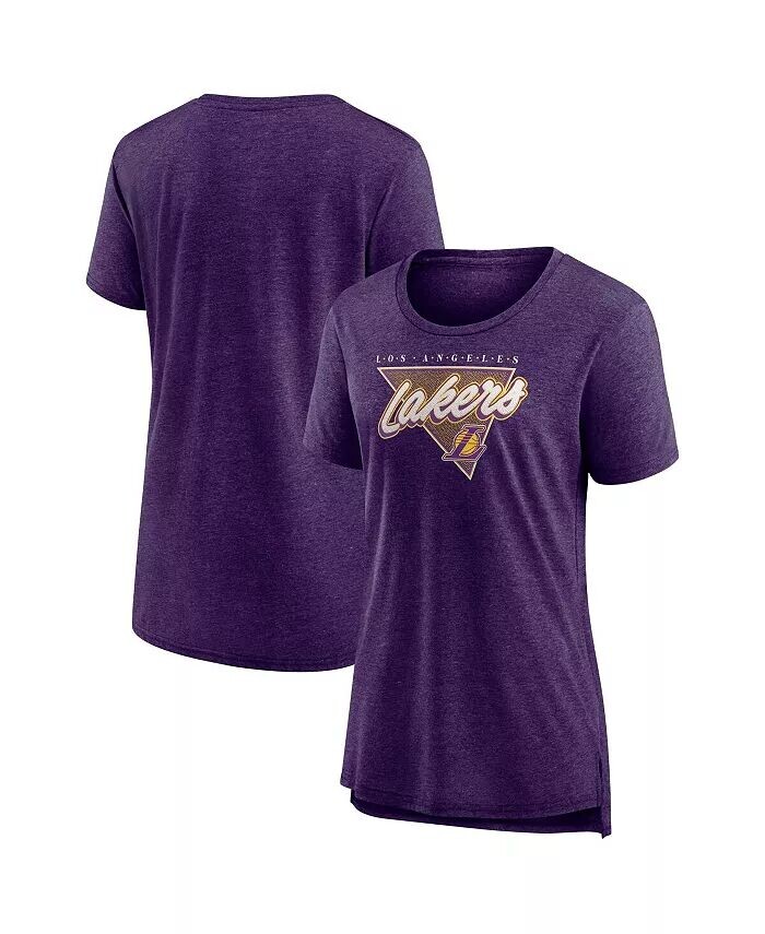 

Женская фиолетовая футболка Los Angeles Lakers True Classics Tri-Blend с принтом Fanatics