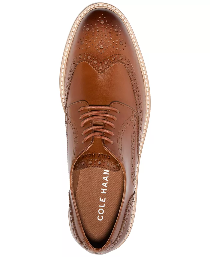Мужские оксфорды Morse Grand Wingtip Cole Haan, коричневый — фото 4
