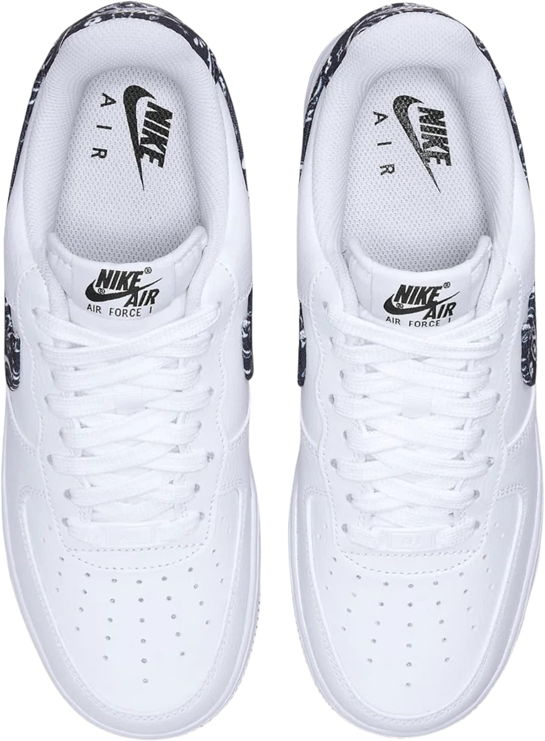 Мужские кроссовки Nike Air Force 1, белый/черный — фото 4