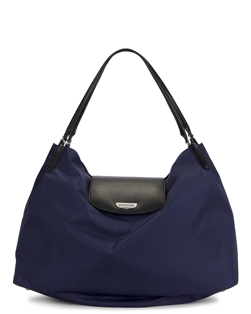 

Большая сумка через плечо Geneve Hobo Balenciaga, цвет Midnight Blue & Black