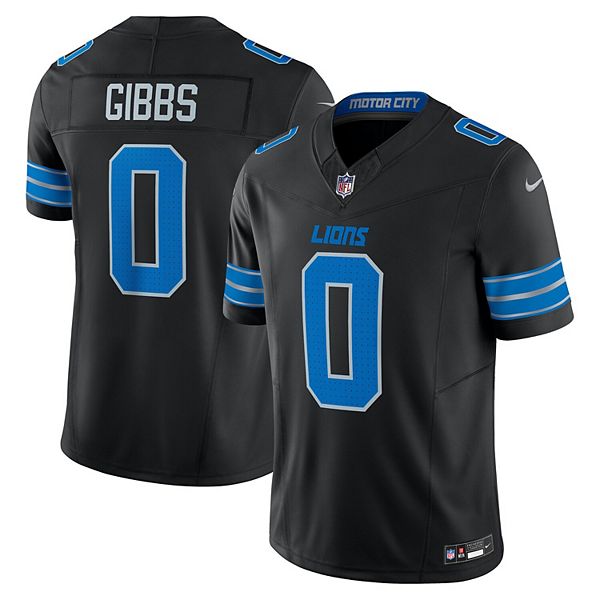 Футболка Detroit Lions 2nd Alternate Vapor FUSE Limited, черная, Jahmyr Gibbs Nike — фото 2