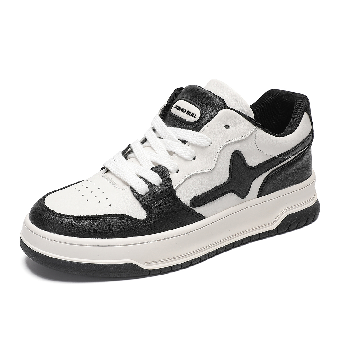 

Нескользящие низкие кроссовки для мужчин XIMO BULL, White Black