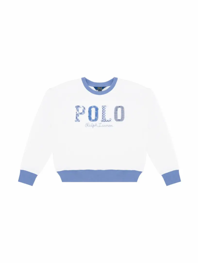 

Хлопковый свитшот с логотипом Ralph Lauren, мультиколор