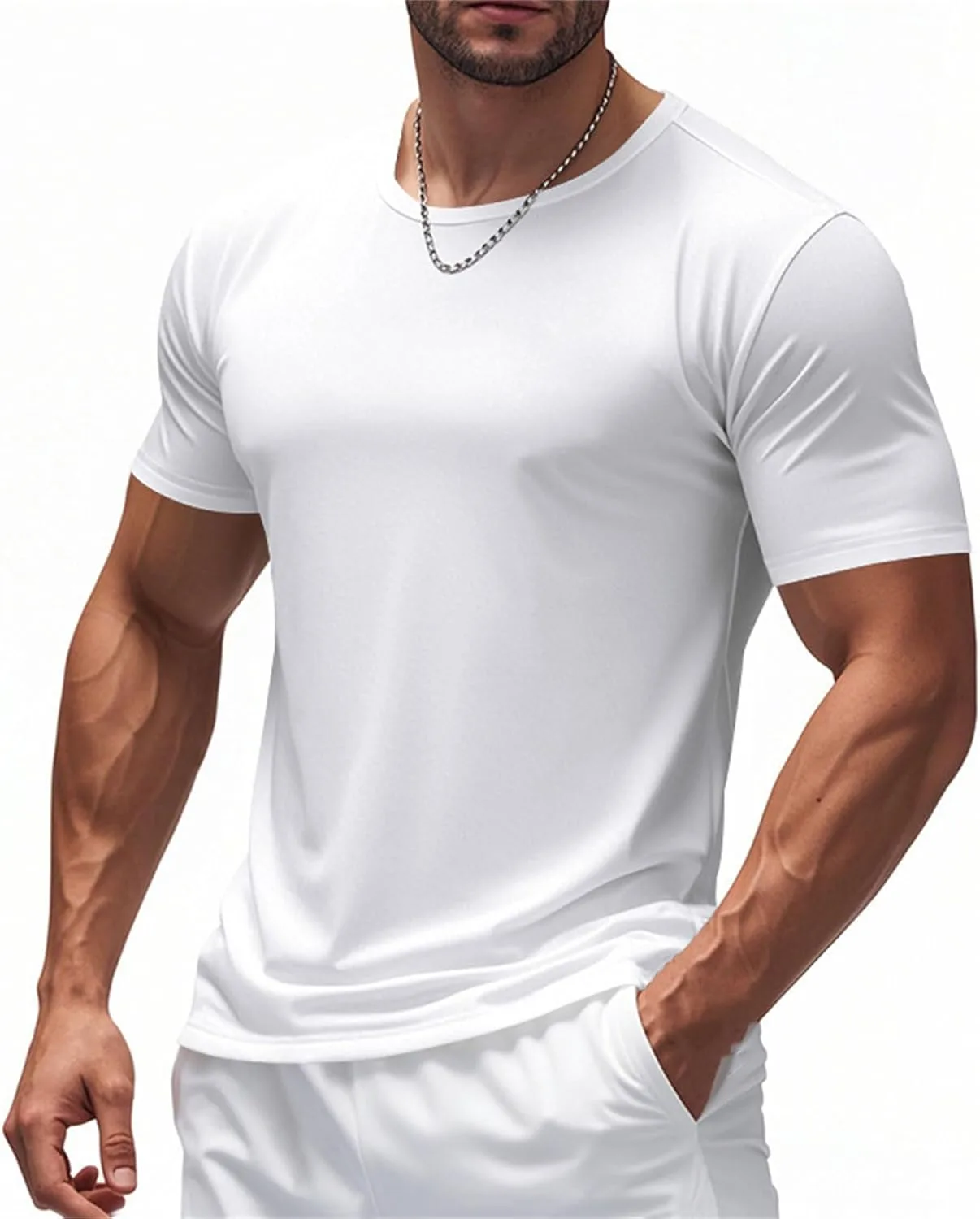 

Мужская футболка для бега и тренировок, Slim Fit, Quick Dry RSZGSWS