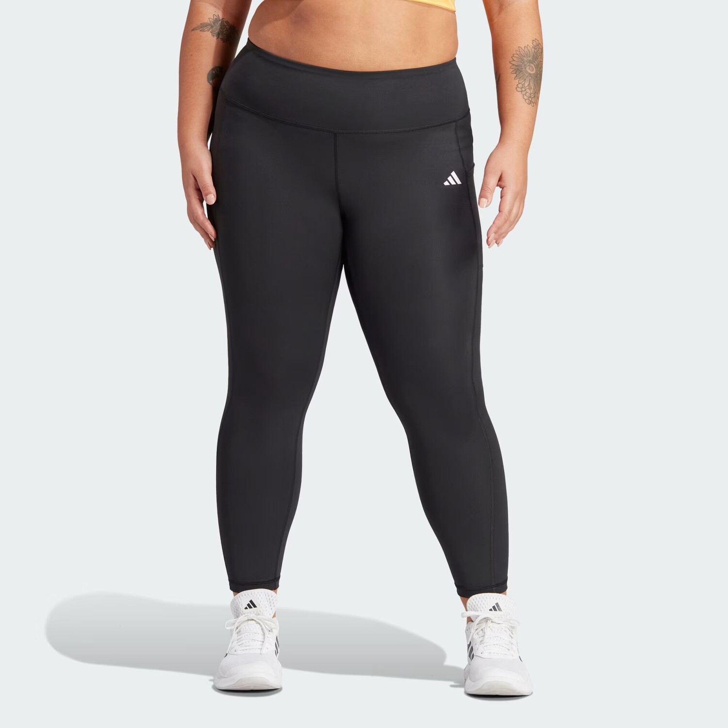 

Полноразмерные леггинсы Optime (большие размеры) Adidas, цвет Black